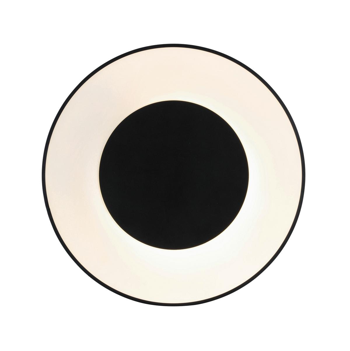 LED-Deckenleuchte Jumpo Schwarz/Weiß max. 48 Watt - Weiss/Schwarz, Modern, Kunststoff/Metall (70/7cm) - Mömax
