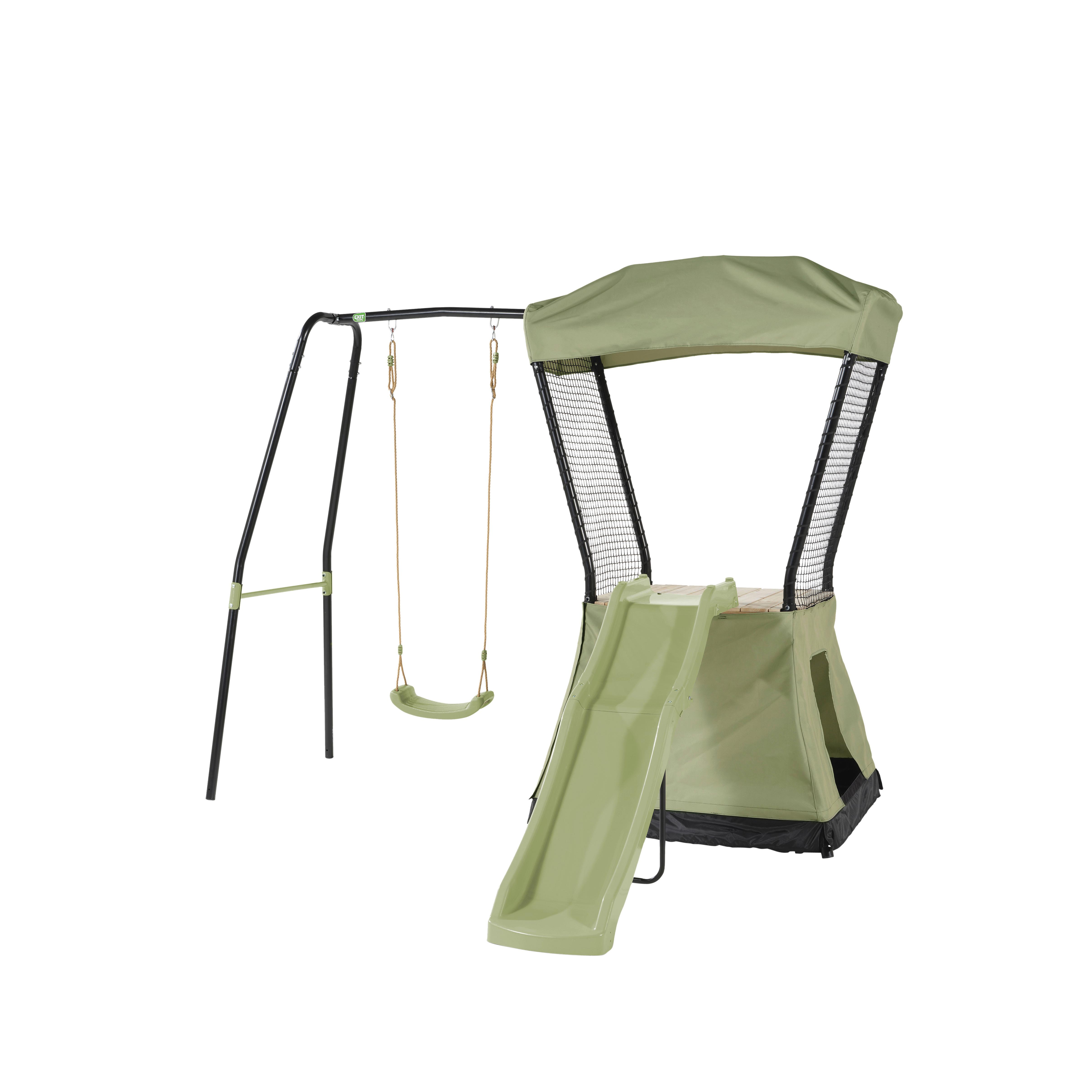 Igralna Hišica Exit Ivy, Zelena - črna/zelena, Konvencionalno, kovina/umetna masa (253/268/216cm) - EXIT Toys