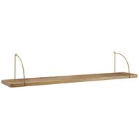 Stenski Regal Wl6.598 - rjava, Basics, les (120/25/22cm) - MID.YOU