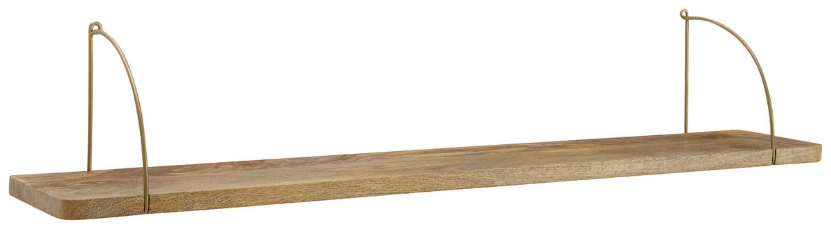 Stenski Regal Wl6.598 - rjava, Basics, les (120/25/22cm) - MID.YOU