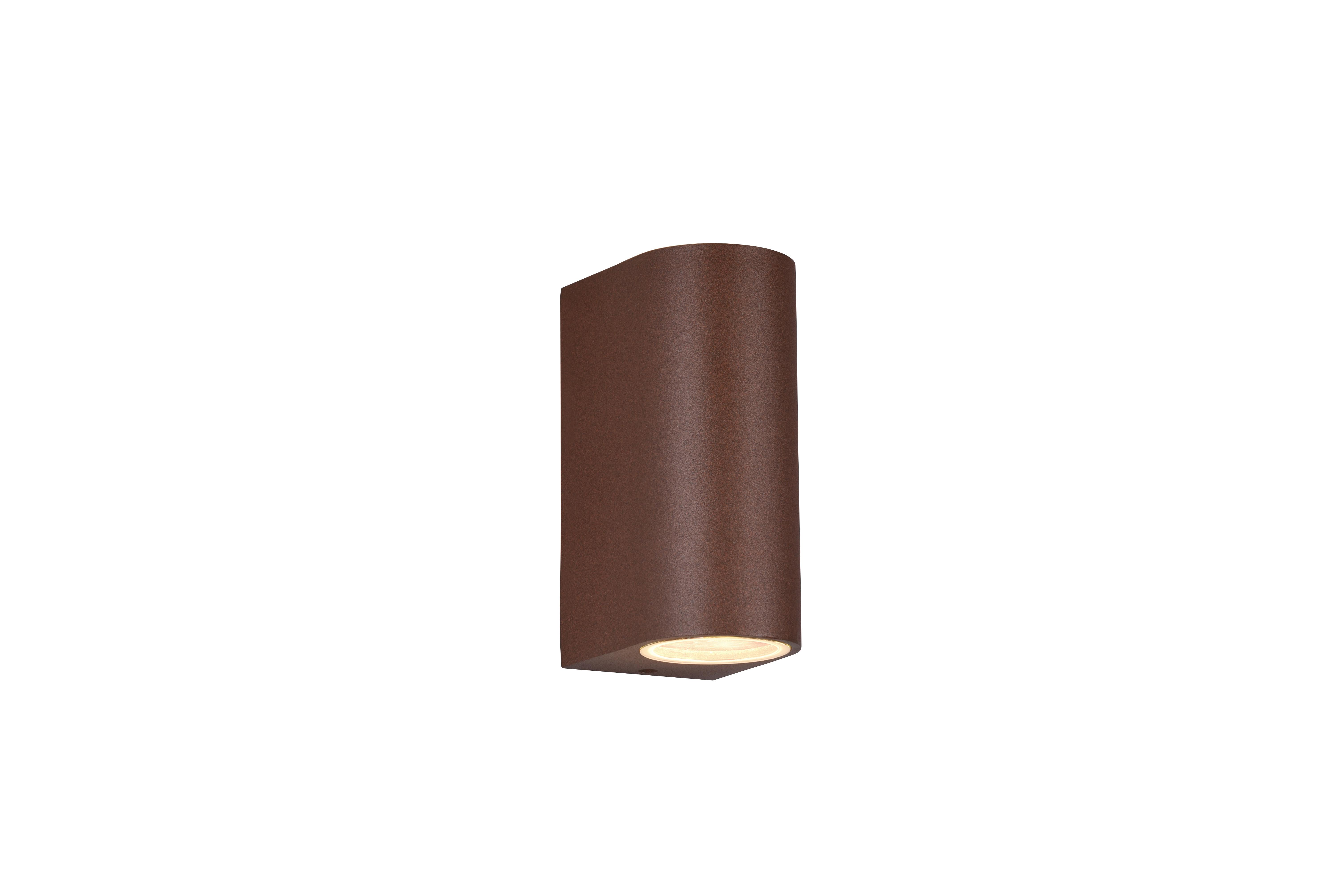 Außenwandleuchte Roya Rostfarben max. 35 Watt - Rostfarben, KONVENTIONELL, Metall (6,9/15/9,2cm) - Trio Leuchten