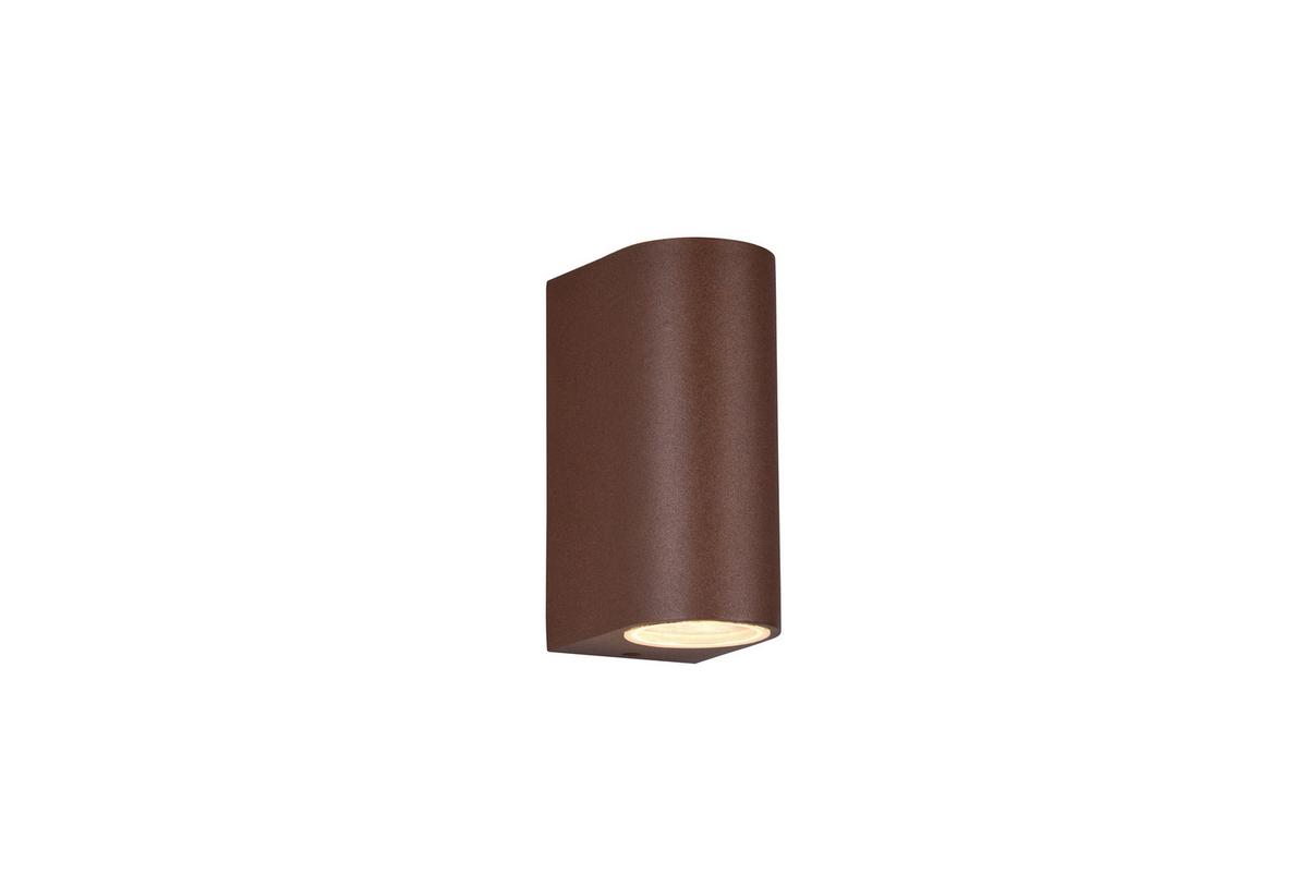 Außenwandleuchte Roya Rostfarben max. 35 Watt - Rostfarben, KONVENTIONELL, Metall (6,9/15/9,2cm) - Trio Leuchten