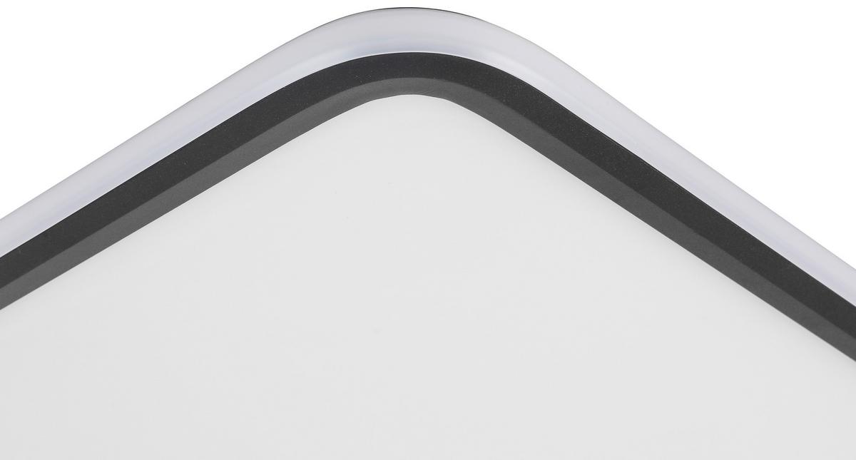 LAMPA SUFITOWA LED MIYU - czarny/biały, Modern, tworzywo sztuczne/metal (45/45/5,5cm) - Bessagi Home