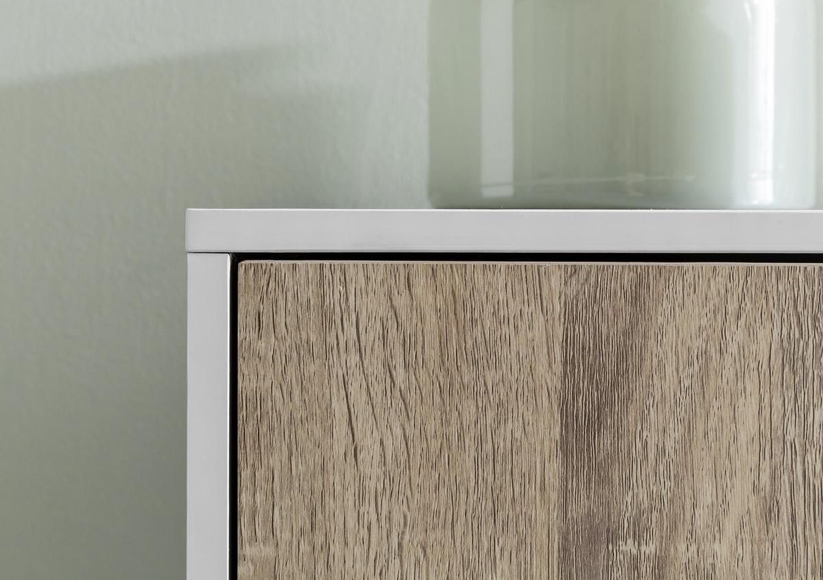 Regal in Weiß/ Eichefarben ´SAMO´ - Eichefarben/Schwarz, MODERN, Holzwerkstoff (89/91/29cm) - MID.YOU