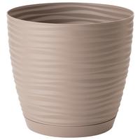 Kaspó Átm.: Kb. 19cm Sardun Complete - taupe, Basics, műanyag (19/17,30cm)