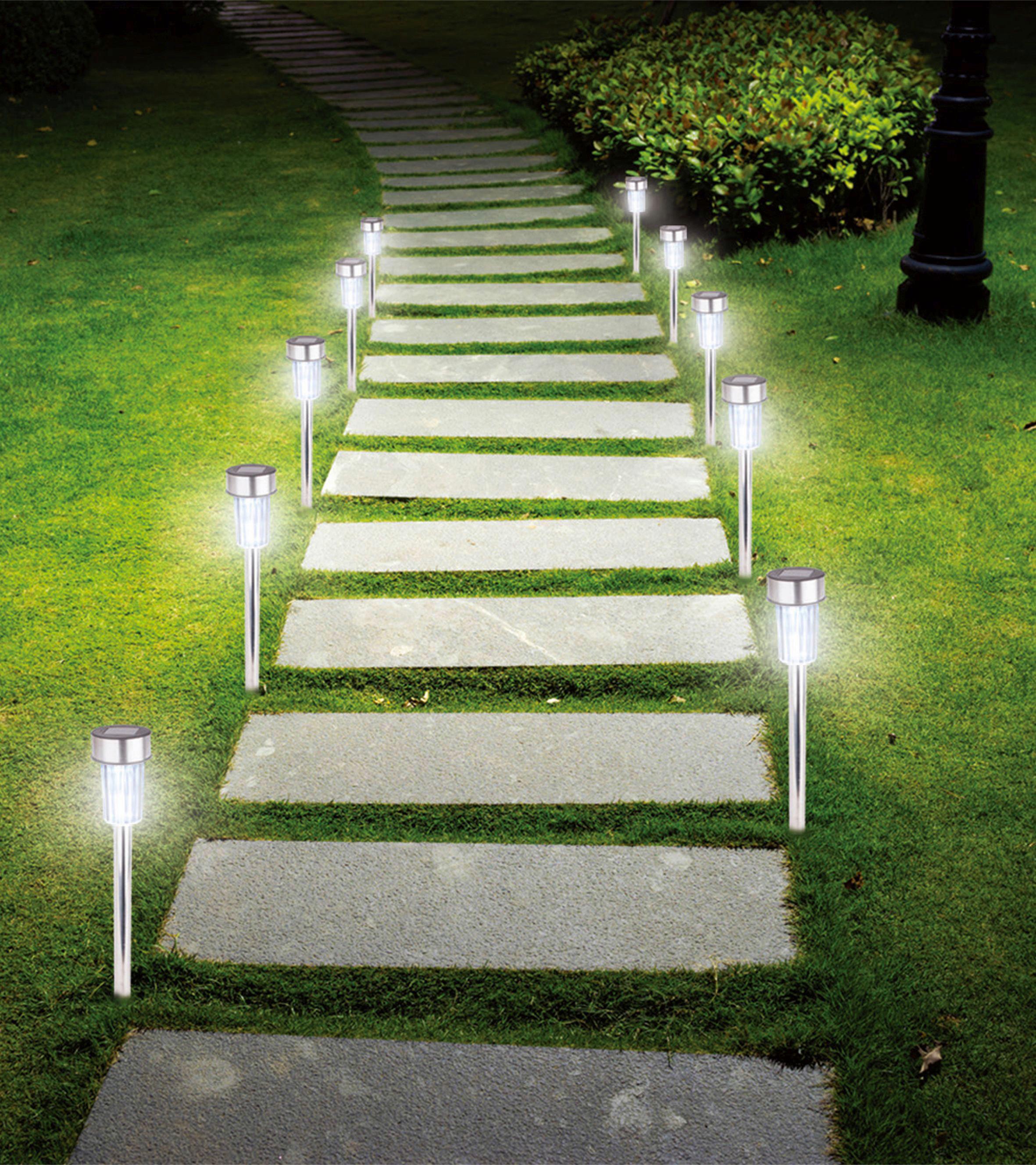 Solarleuchte Sixtie max. 0,06 Watt - Chromfarben, Metall (4,8/36,5cm) - Modern Living