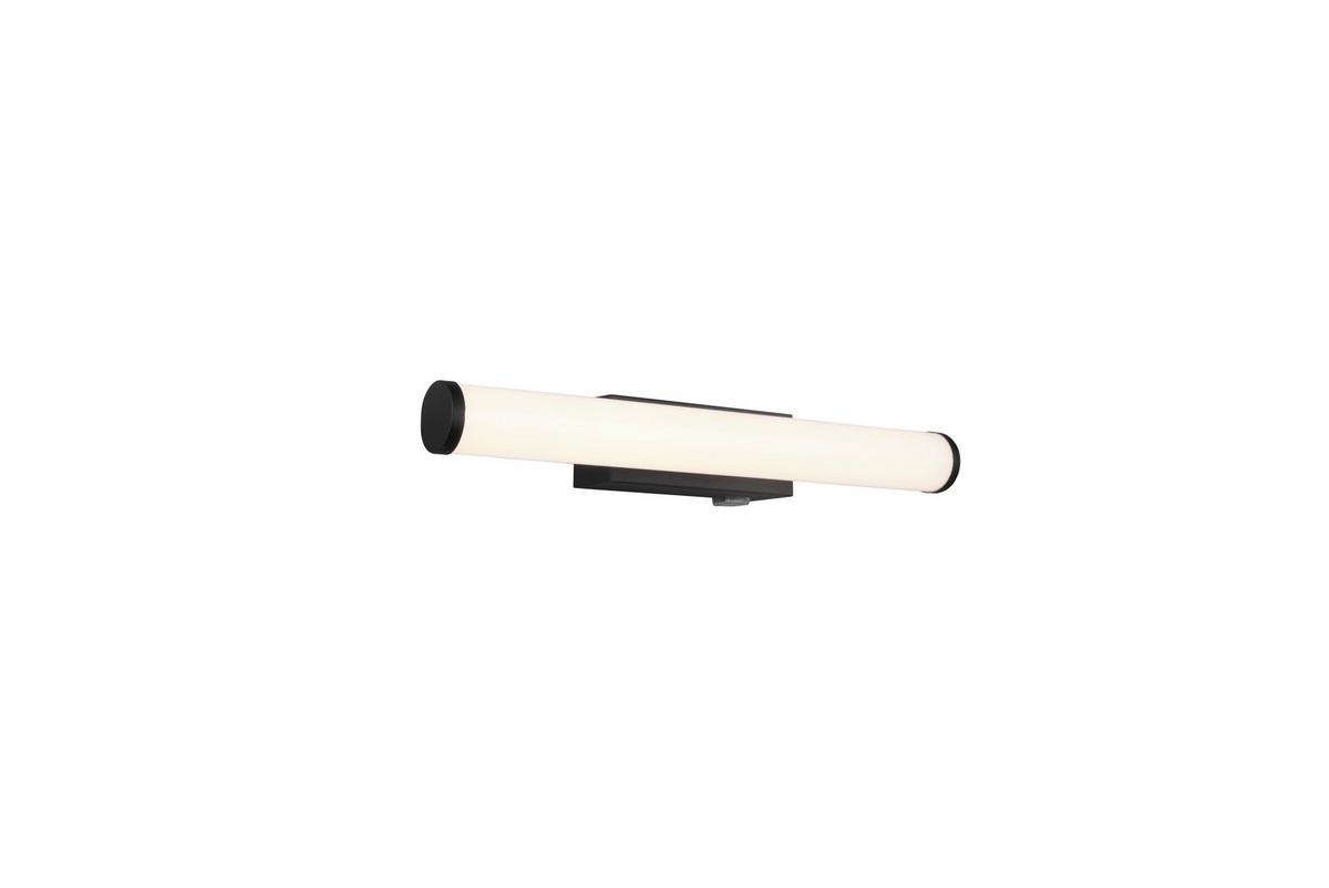 LED-Wandleuchte Mattimo in Schwarz/Weiß max. 4,3 Watt - Schwarz/Weiß, Basics, Kunststoff/Metall (40/5,5cm) - Trio Leuchten