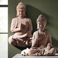 Wanddeko Buddha Schwarz/braun - Schwarz/Braun, Stein (72/11,5/43cm) - Mömax modern living Wanddeko Buddha Schwarz/braun - Schwarz/Braun, Stein (72/11,5/43cm) - Mömax modern living