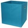 Zložljiva Škatla Cubi, Barva Petroleja - barve petroleja, Moderno, tekstil/leseni material (32/32/32cm)