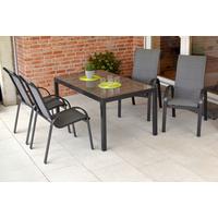 Vrtni Stol Amalfi, 2 Kos, Antracit - barve grafita/antracit, Moderno, kovina (57/105/77cm) - Gardenson