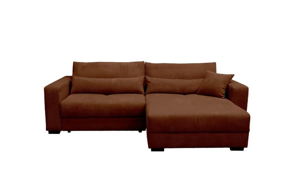 Kutna Garnitura Xela - crna/karamela, Moderno, tekstil (265/170cm) - Modern Living