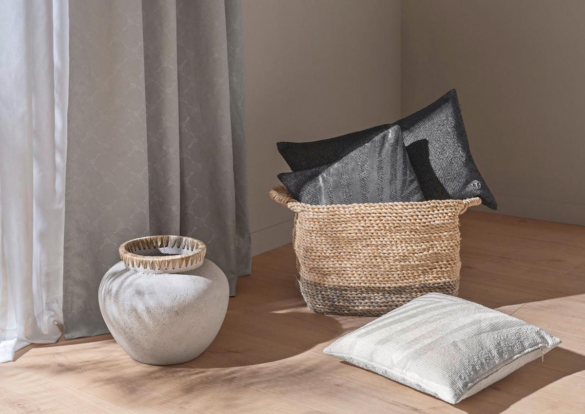 ZASŁONA GOTOWA J-ELEGANCE JOOP! - szary/taupe, Basics, tkanina (130/250cm) - Joop!