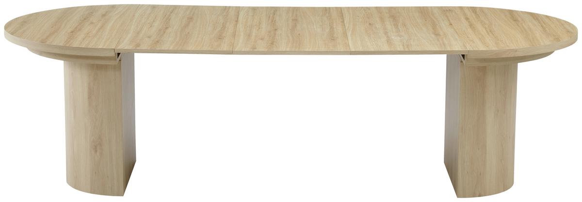 Raztegljiva Miza Kiruna, Barva Hrasta, 115-268x115 - barve hrasta, Moderno, leseni material (115-268/115/76cm) - P & B