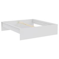 Bettrahmen Unit 180 in Weiß - Weiß, KONVENTIONELL, Holzwerkstoff (180/200cm) - Based