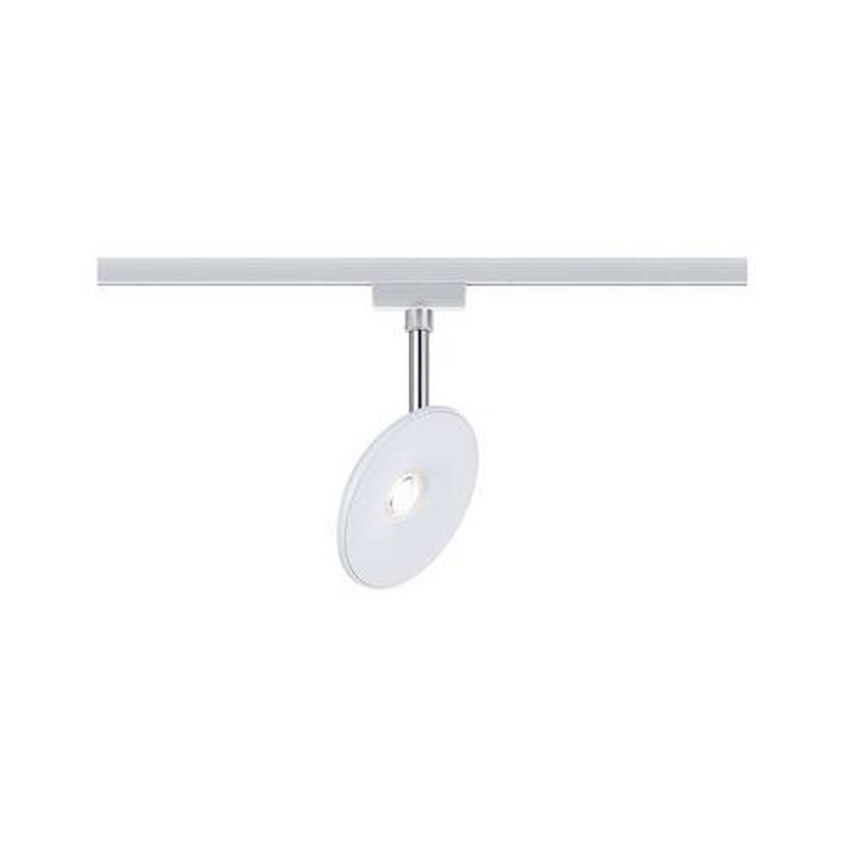 Schienensystem-Hängeleuchte Spot Sphere max. 4,7 Watt - Chromfarben/Weiß, Basics, Kunststoff (11,98/18,3/3,2cm) - Paulmann