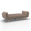 BÄDDSOFFA CORA - brun/naturfärgad, Modern, trä/textil (214/92/81cm) - Bessagi Home