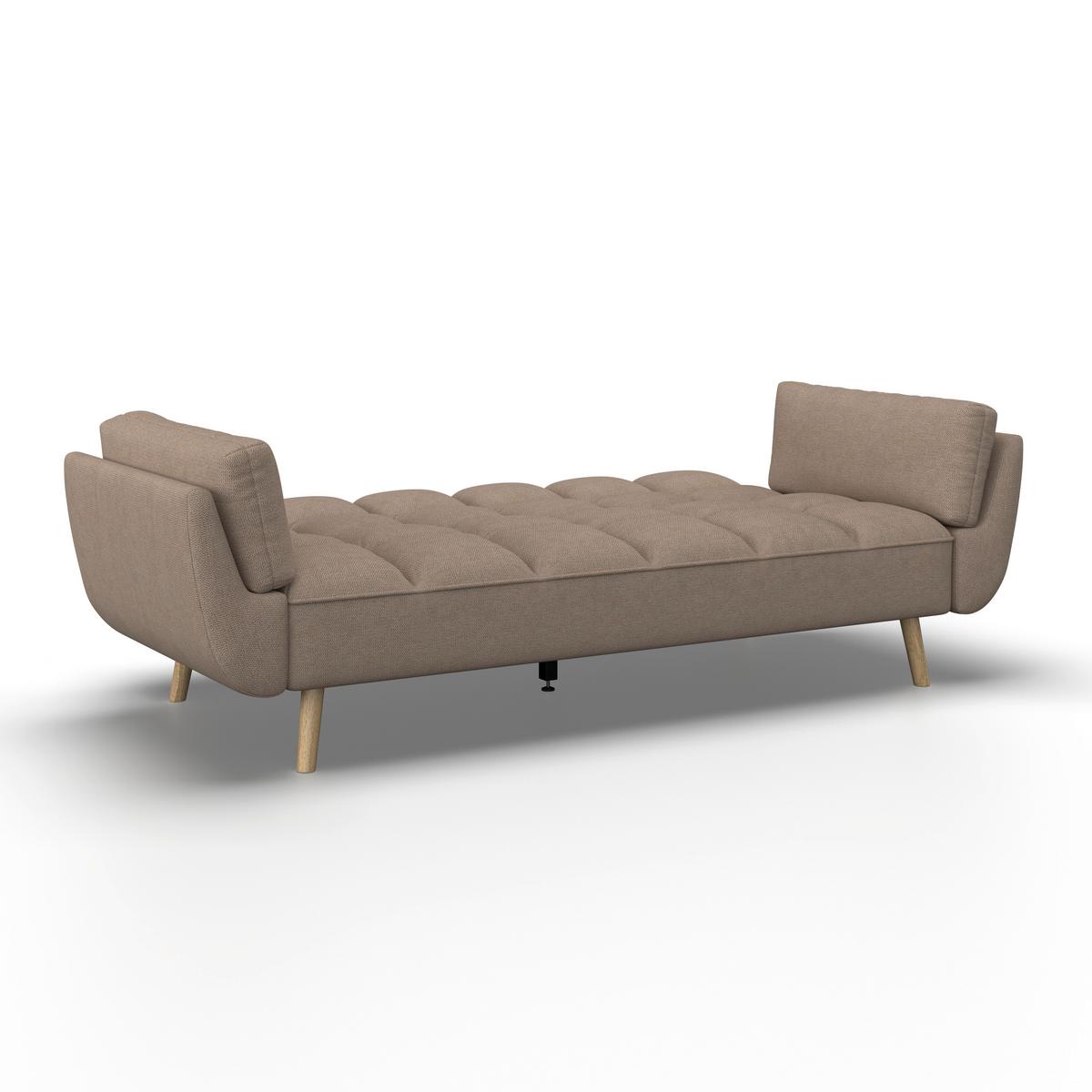 Kanapéágy Cora - barna, Modern, textil/fa (214/92/81cm) - Bessagi Home