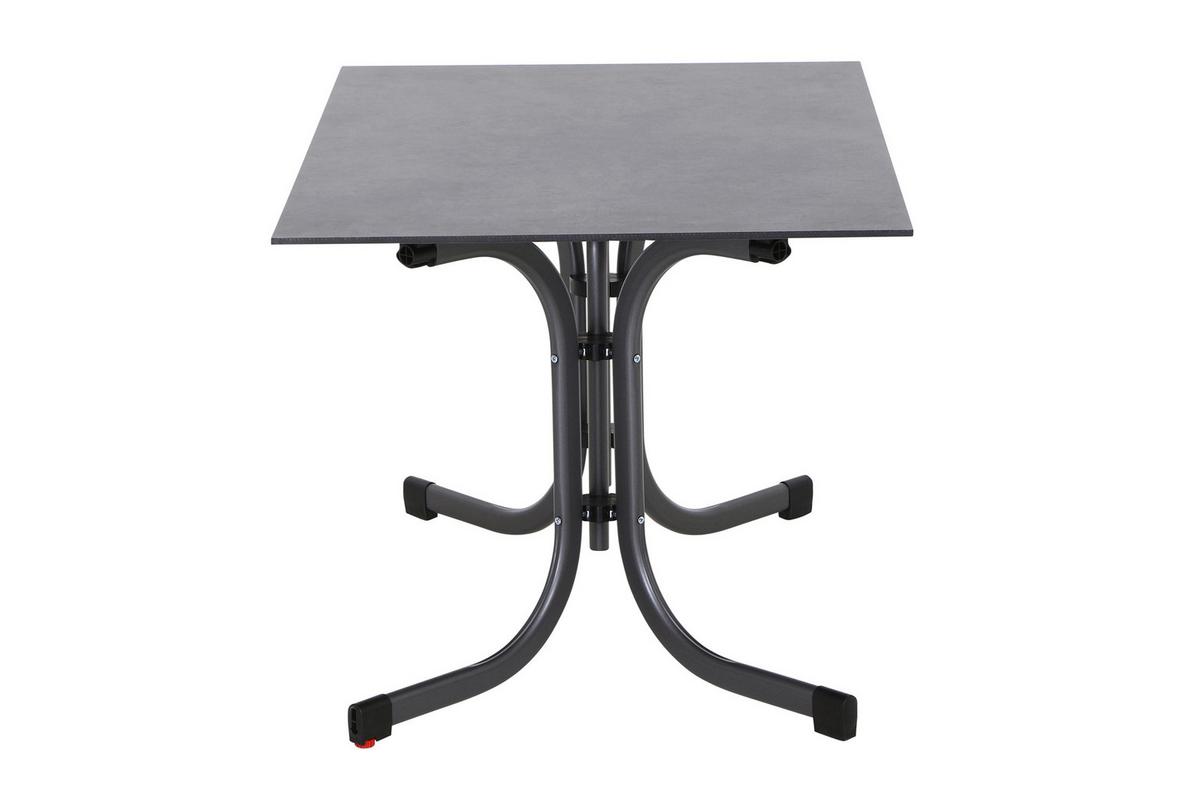 GARTENKLAPPTISCH K95702 - Anthrazit, KONVENTIONELL, Holzwerkstoff/Kunststoff (120/80/71cm) - Siena Garden