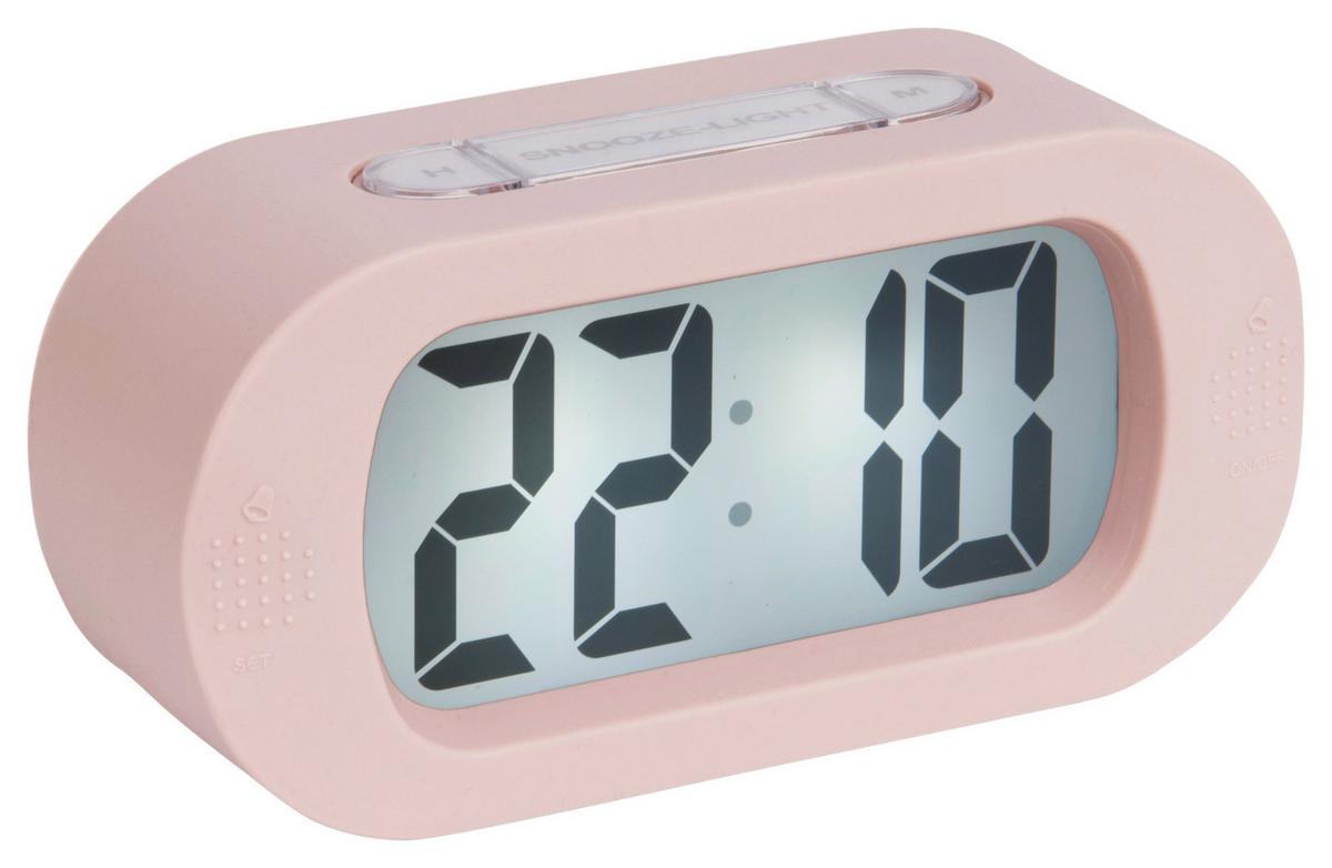 BUDZIK KA5753PI - jaskrawy róż, Basics, tworzywo sztuczne (14/7/5cm) - Karlsson