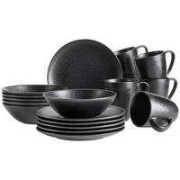 FRÜHSTÜCKSSET ESSENTIAL - Schwarz, Trend, Keramik - Mäser
