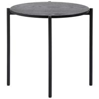 STOLIK BOCZNY BOB - czarny, Trend, materiał drewnopochodny/metal (43/43/40cm) - Carryhome