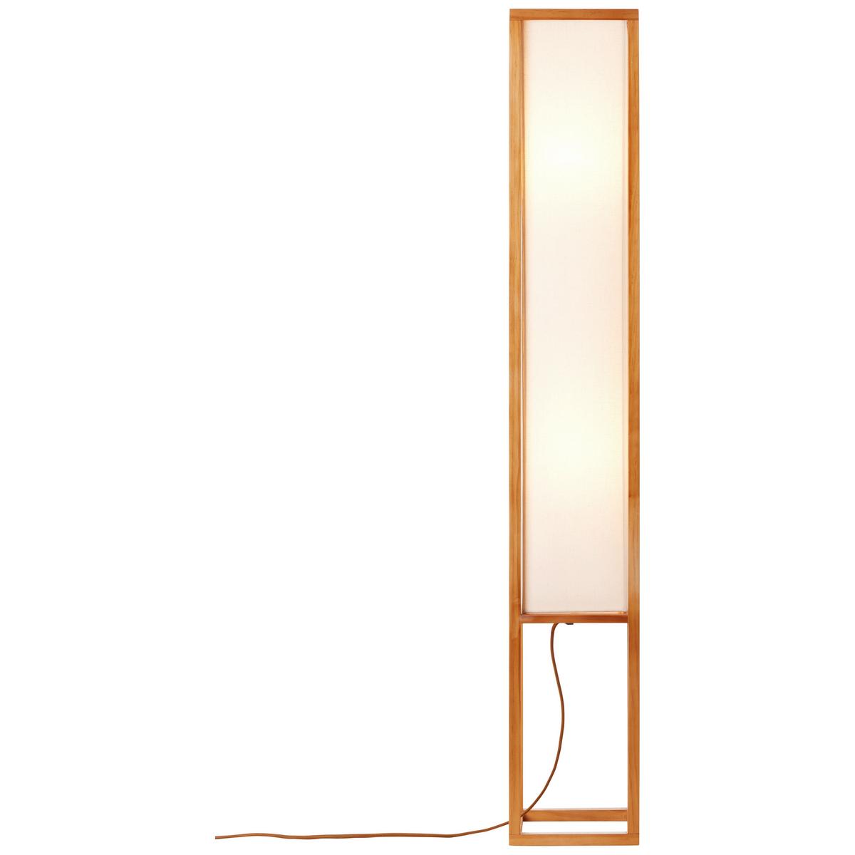 Stehleuchte Seaside max. 40 Watt - Naturfarben/Weiß, Natur, Holz/Textil (19/120/19cm) - Brilliant