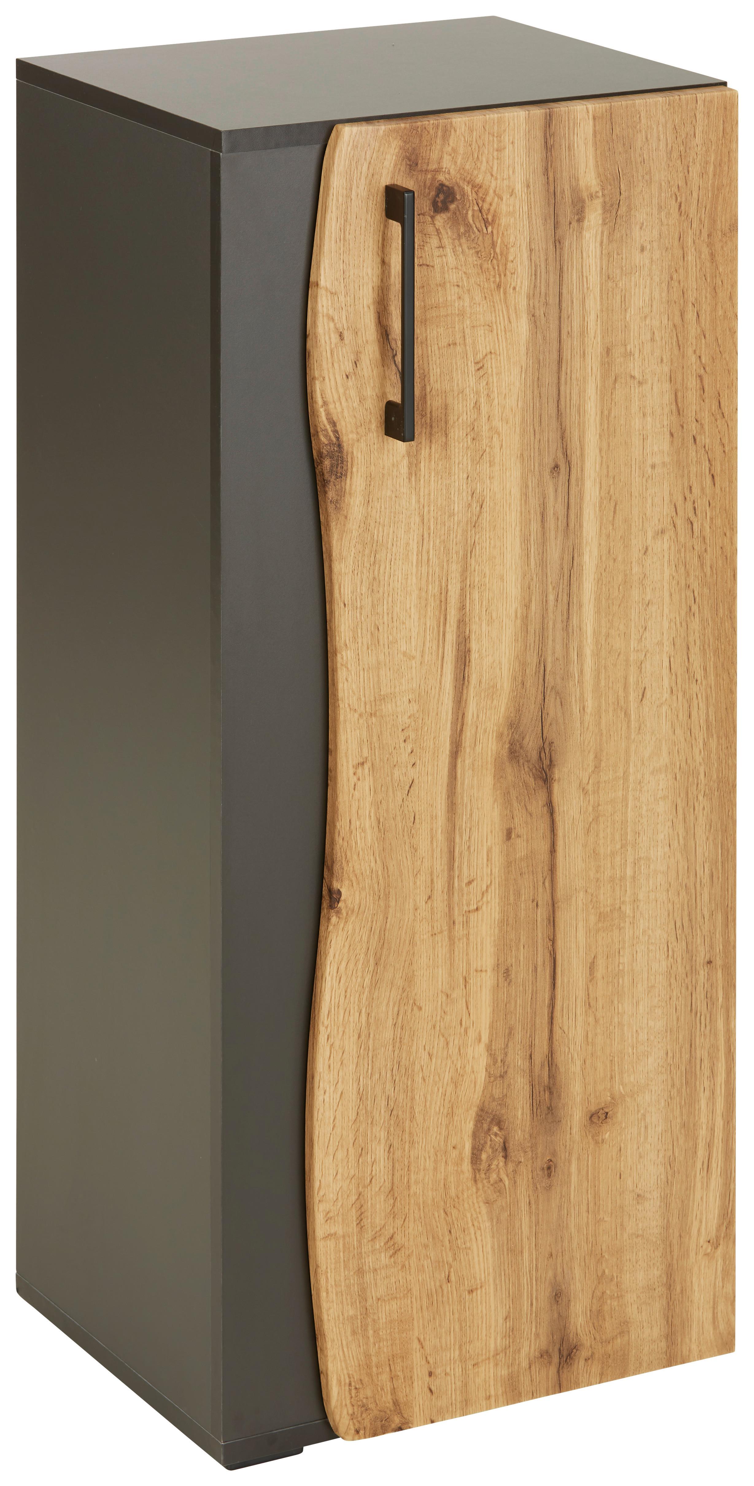 Unterschrank in Eichefarben/Grau - MODERN, Holzwerkstoff/Kunststoff (40/94/35cm) - Premium Living