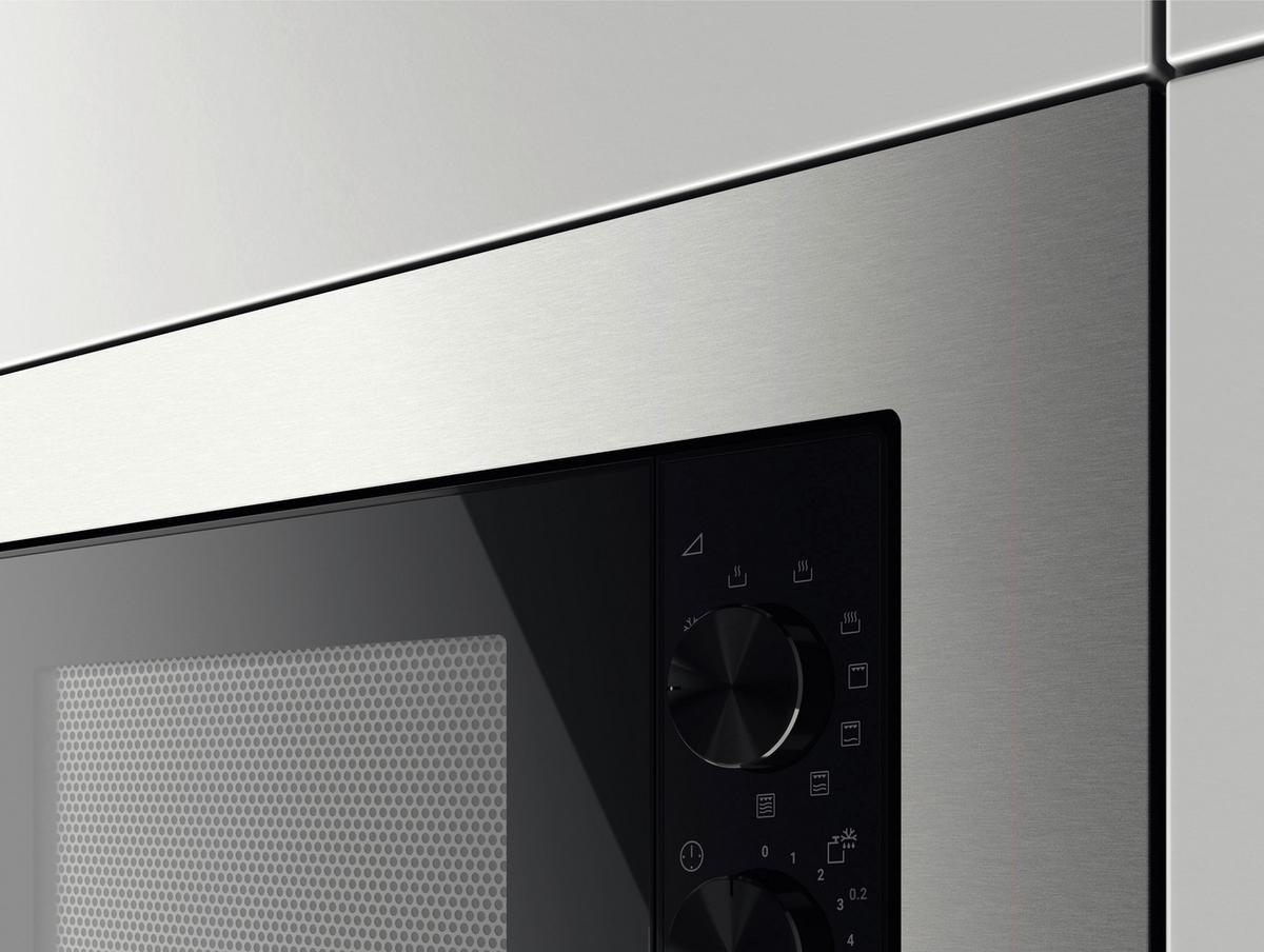 KUCHENKA MIKROFAL. DO ZABUDOWY ZMSN6DX - kolor stalowy/czarny, metal (59,5/39/31,2cm) - Zanussi