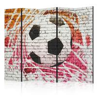 Paravan Street Football I, 5-Delni, Dvostranski - večbarvno, Basics, tekstil/les (225/172/3cm) - artgeist