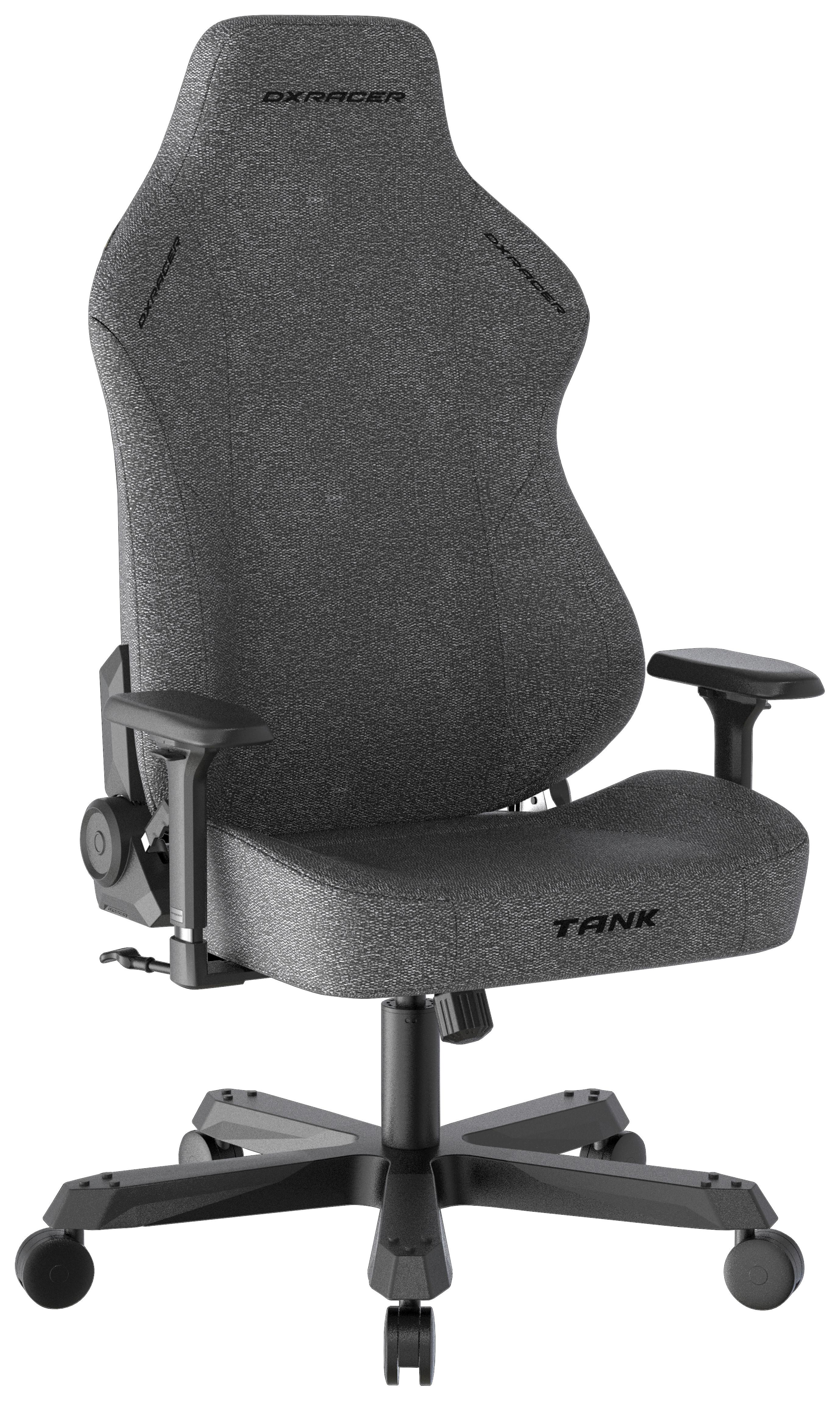 GAMINGSTOL TANK XL - svart/antracit, Modern, metall/textil (80/140/80cm) - Dxracer