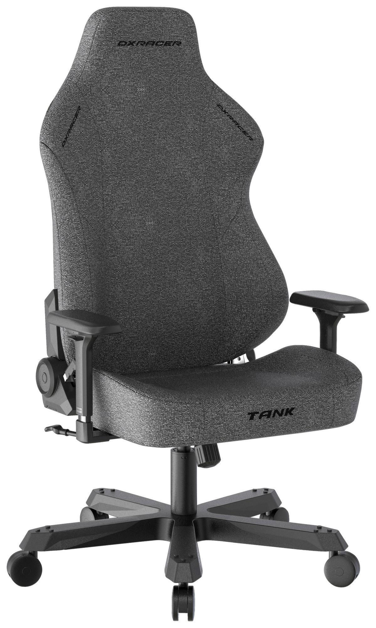 Gamingstuhl Tank Anthrazit/Schwarz - Anthrazit/Schwarz, MODERN, Textil/Metall (80/140/80cm) - Dxracer