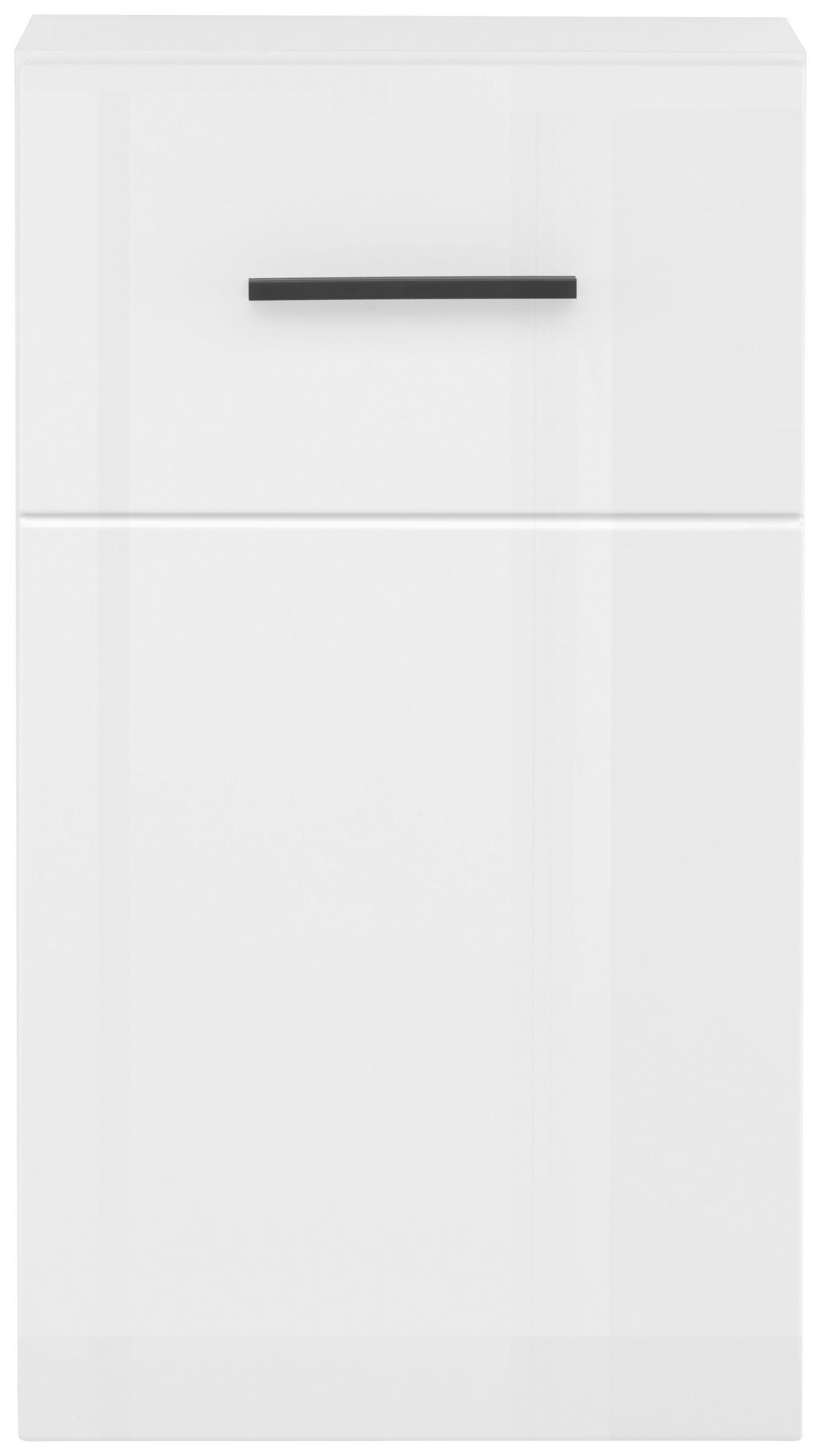 Viseča Omara Avanti, Bela - bela/visoki sijaj, Design, umetna masa/leseni material (36/63,1/31,6cm) - Hom`in