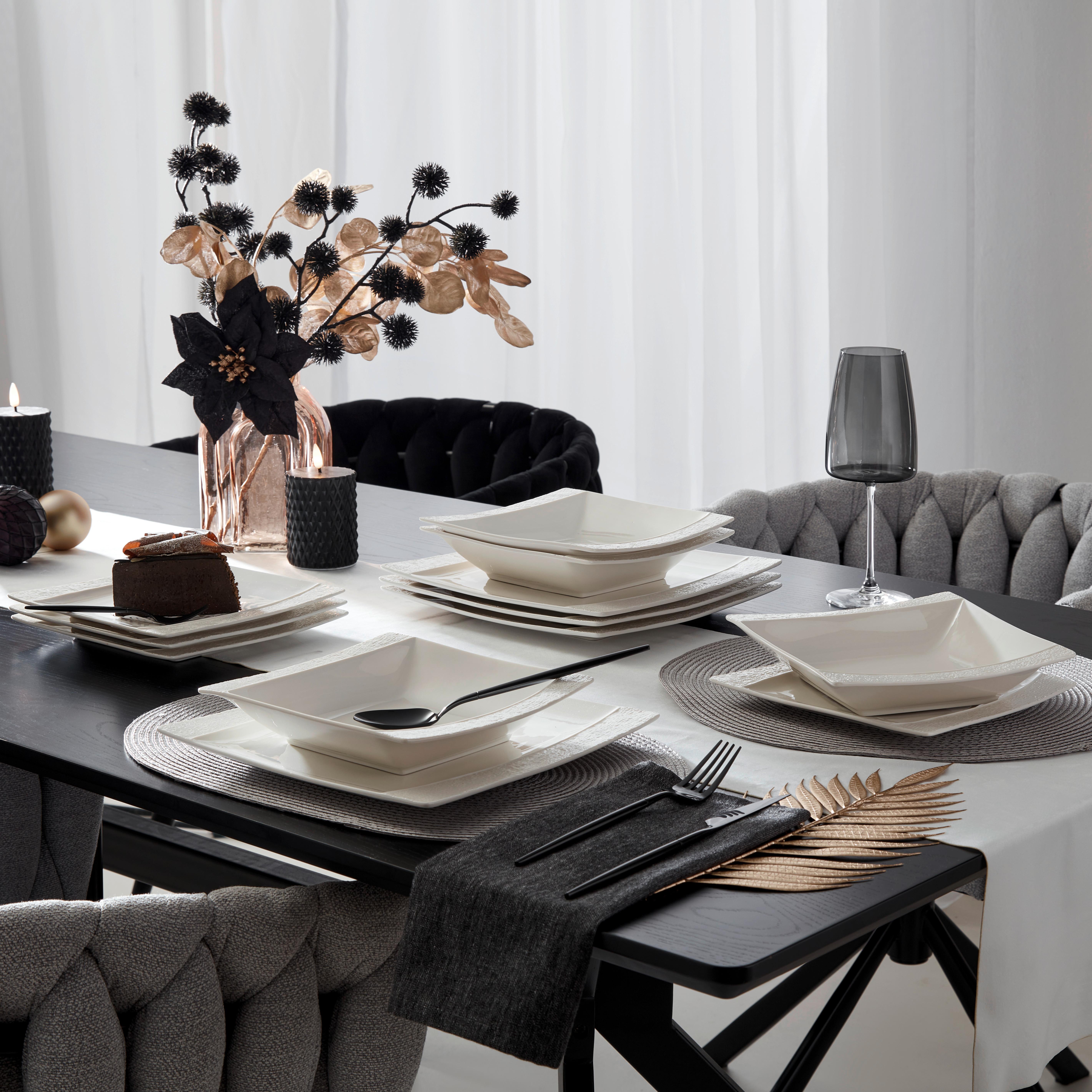 KÖKSHANDDUK SET HENRY - EXT - - svart, Modern, textil (50/70cm) - Modern Living