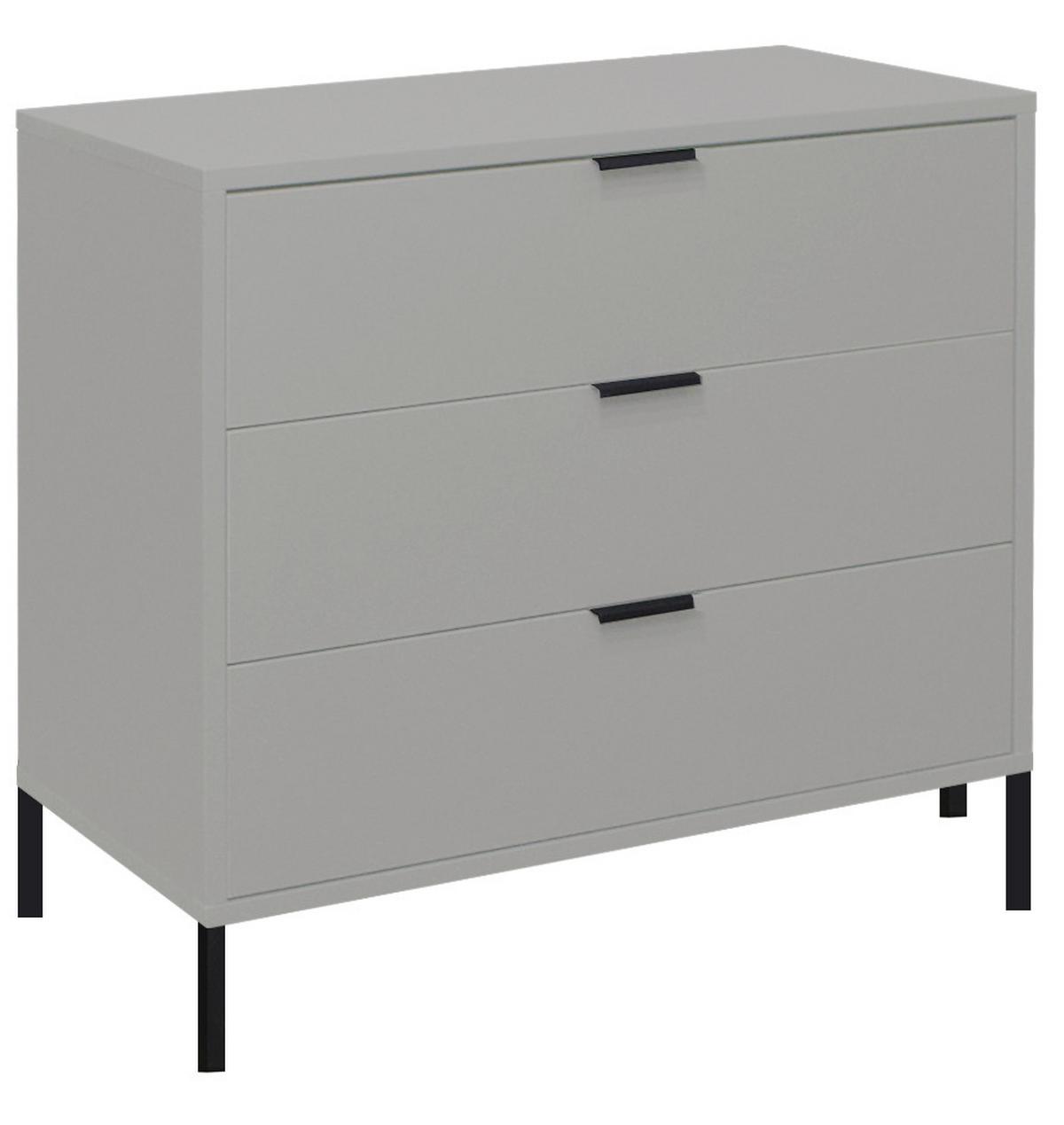 Komoda Bounty - siva/antracit, Moderno (81/67/45cm) - Premium Living