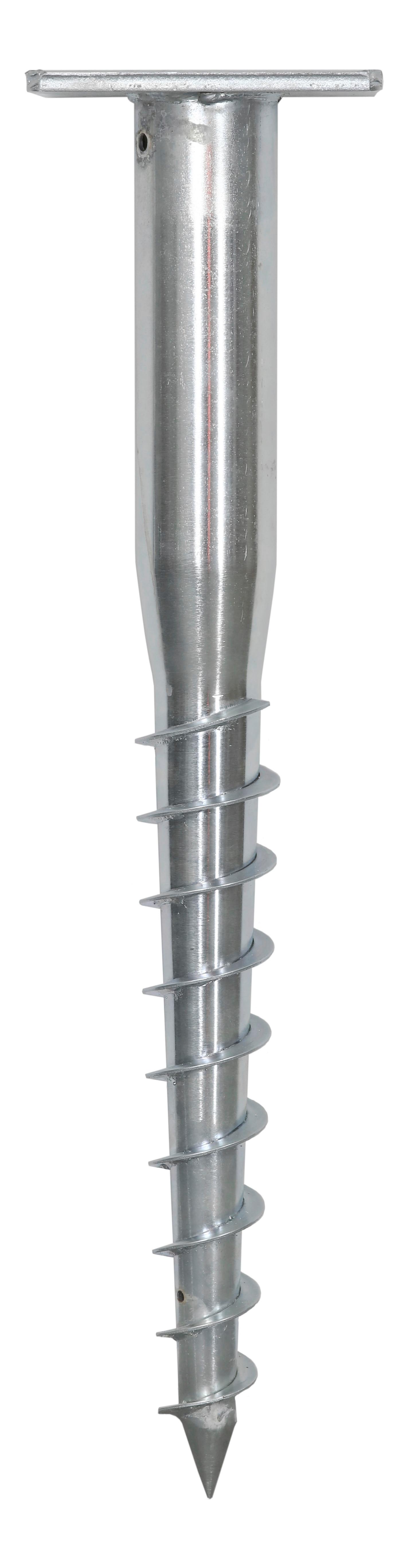 Schneider Universal Bodenhülse für Sonnenschirm ca. 16x58cm - Silberfarben, Basics, Metall (16/58cm) - Schneider