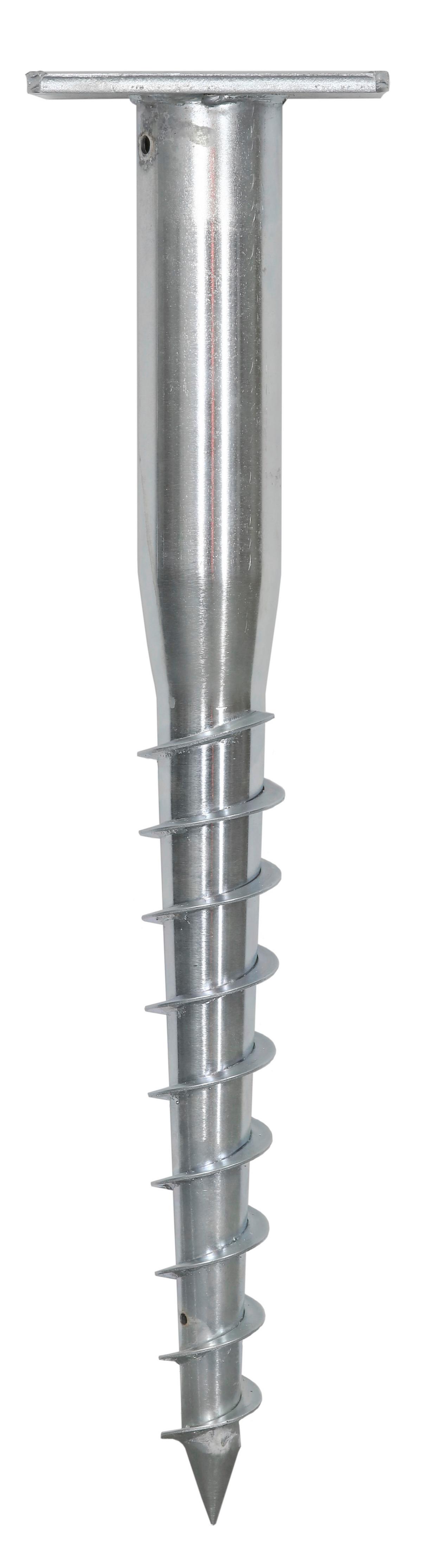Schneider Universal Bodenhülse für Sonnenschirm ca. 16x58cm - Silberfarben, Basics, Metall (16/58cm) - Schneider