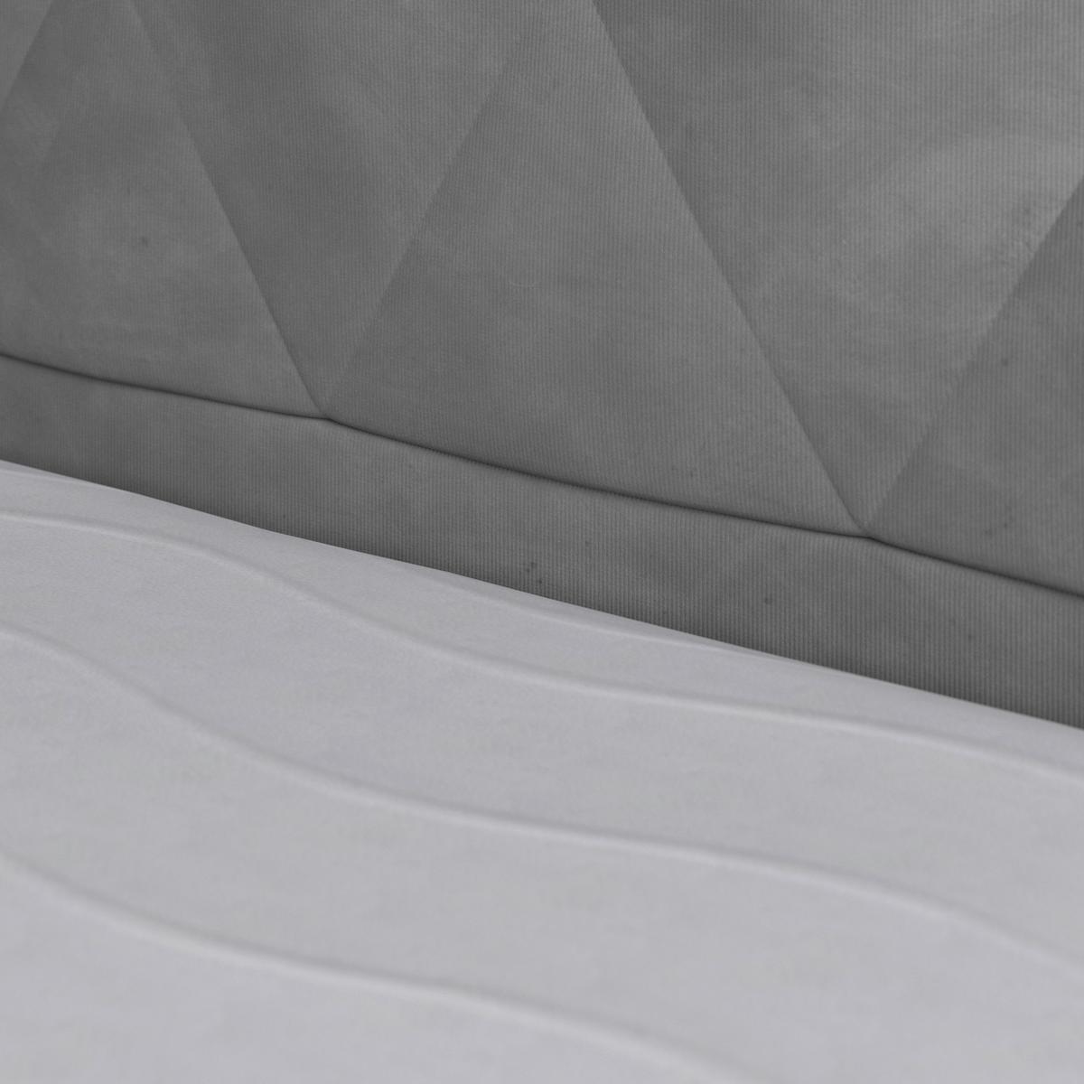 Boxspringbett Porto ca. 180x200 cm Hellgrau - Hellgrau/Schwarz, MODERN, Karton/Holzwerkstoff (180/200cm) - MID.YOU
