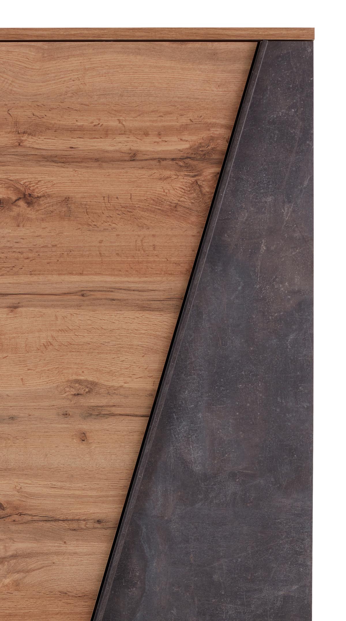 Omara Za Čevlje Venedig, Temno Siva, Hrast - temno siva/črna, Moderno, umetna masa/leseni material (70/196/35cm) - Mömax