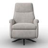 RELAXFÅTÖLJ ALICE - ljusgrå/svart, Modern, metall/trä (76/110/94cm) - Bessagi Home