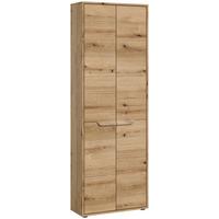 Hochschrank Zeno ca. 64x189 cm Eichefarben - Schwarz, MODERN, Holzwerkstoff (64/189/32cm) - MID.YOU