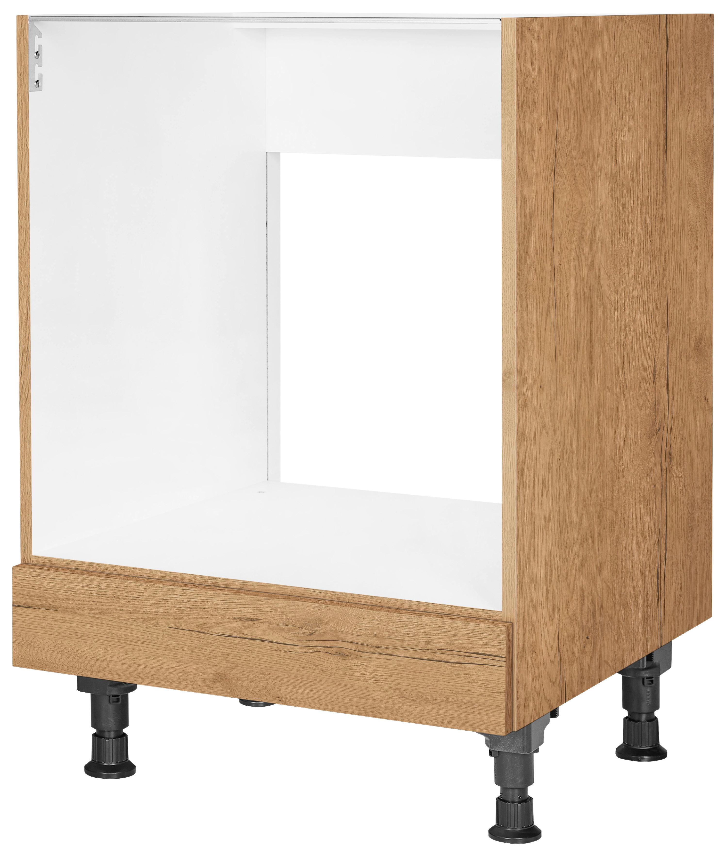 Herdumbauschrank Structura Eiche - Eichefarben, MODERN, Holzwerkstoff (60/87/56cm) - Nobilia