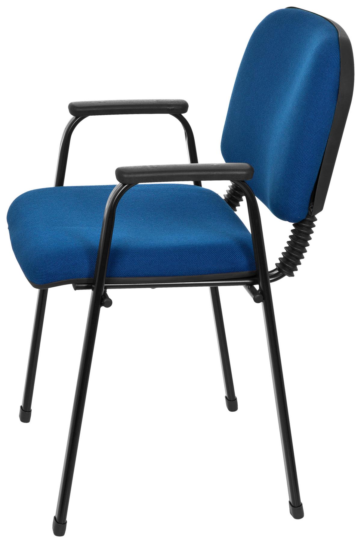 Konferenčni Stol Xt 650, Modra - modra/črna, Basics, kovina/tekstil (55/84/42cm) - MID.YOU