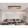 LED-TAKLAMPA PANI - svart/ekfärgad, Modern, metall/trämaterial (72/26,5/5,5cm) - Mömax