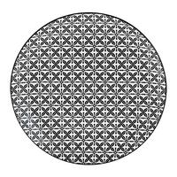 Speiseteller Shiva Schwarz/Weiss - Weiss/Schwarz, Lifestyle, Keramik (27/2,5cm) - Mömax