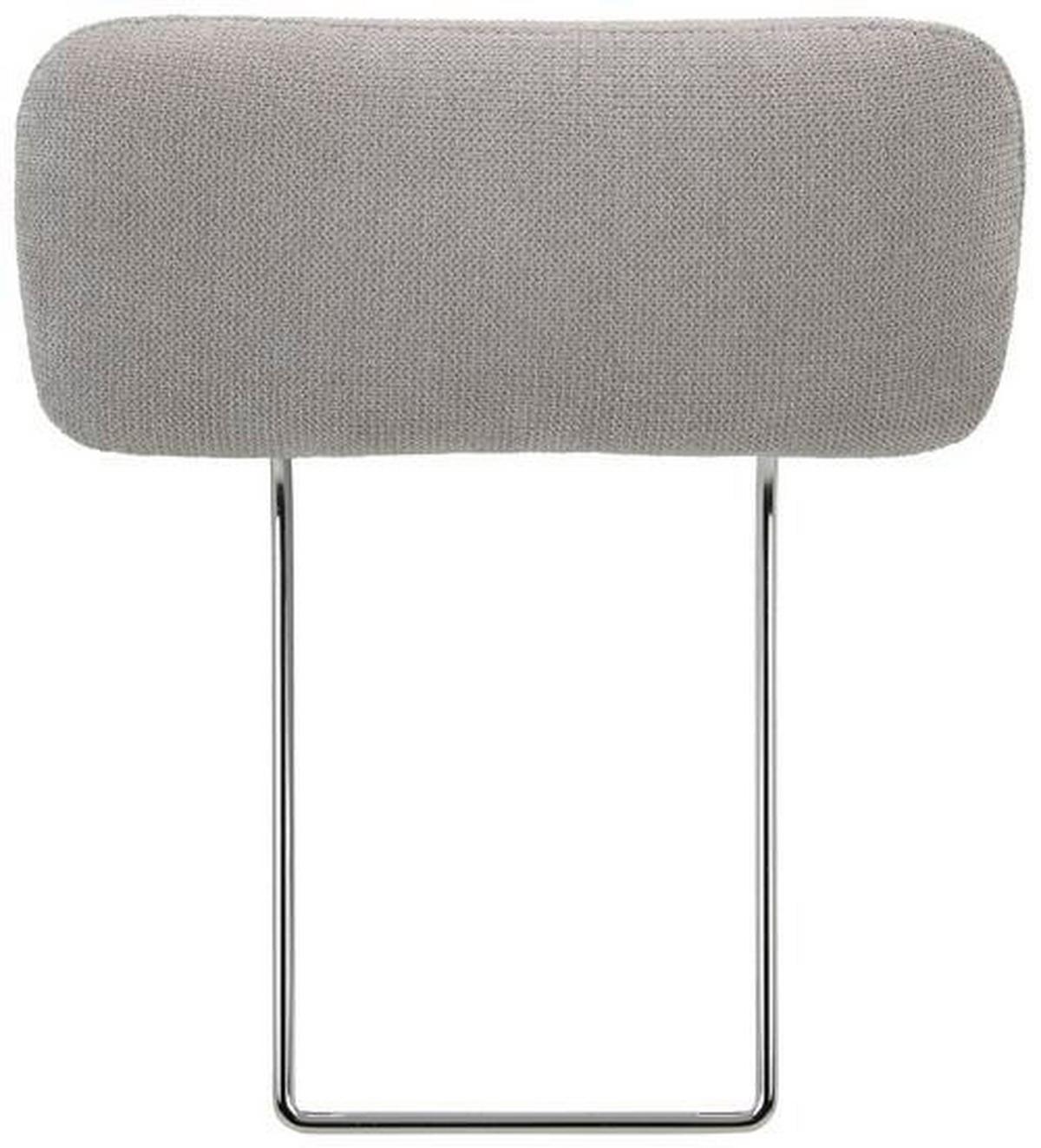 Kopfstütze in Grau - Silberfarben/Grau, Konventionell, Textil (51/20cm) - Mömax