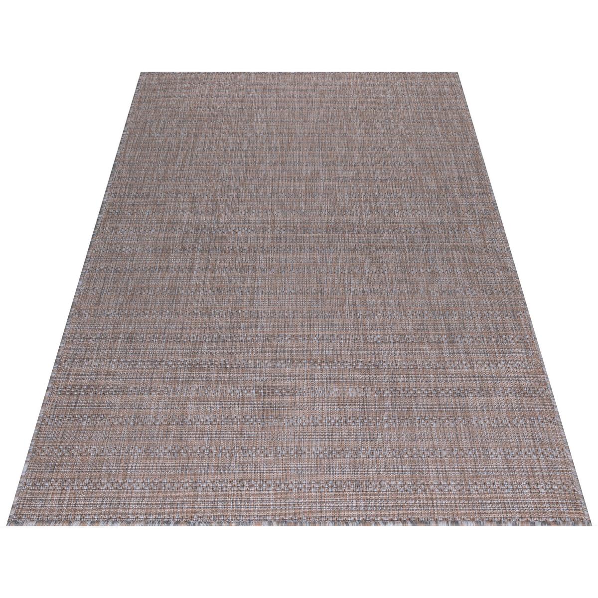 Outdoorteppich Zagora Grau/Beige ca. 140x200cm - Beige/Grau, Basics, Textil (140/200cm) - Novel