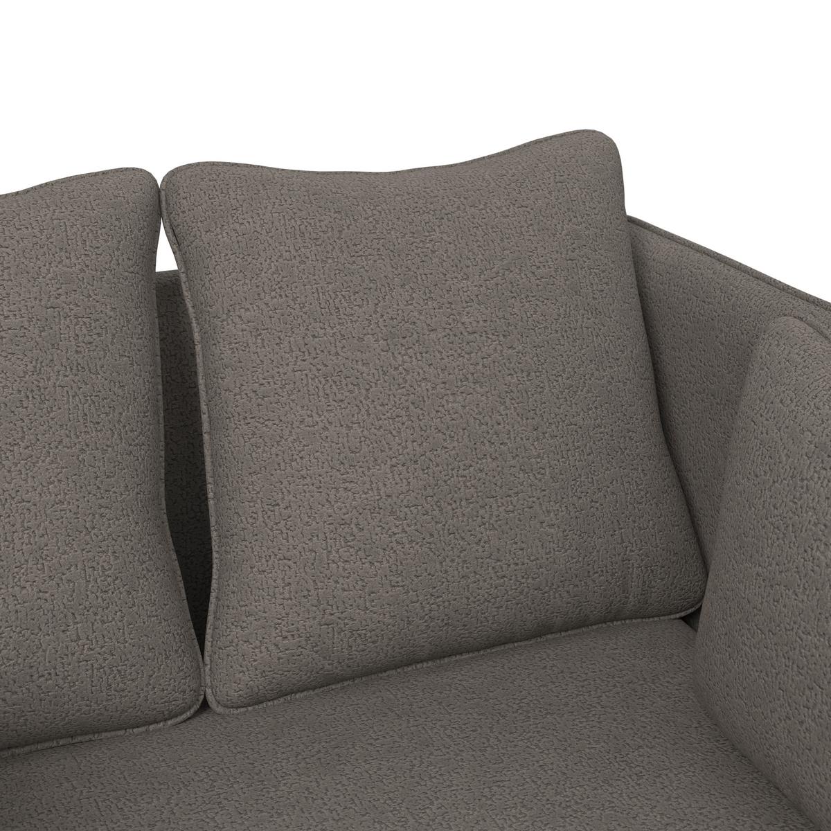 Relaxliege Sandy Chenille Grau - Schwarz/Grau, Modern, Holz/Textil (120/74/160cm) - Bessagi Home