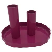 Kerzenhalter Grace Pink - Pink, MODERN, Metall (14/10,5/9,5cm) - Mömax