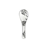 Löffel Shiva in Schwarz/Weiß. - Schwarz/Weiß, LIFESTYLE, Keramik (13,8/4,3/2,8cm) - Mömax