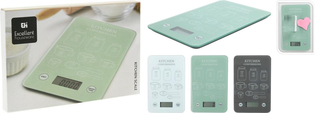 Konyhai Mérleg Kitchen - Üveg (23/15/2cm)